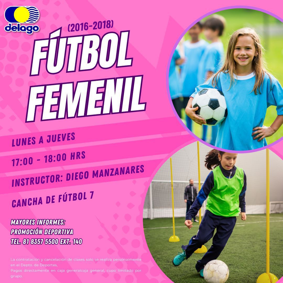 Flyer de Fútbol Femenil