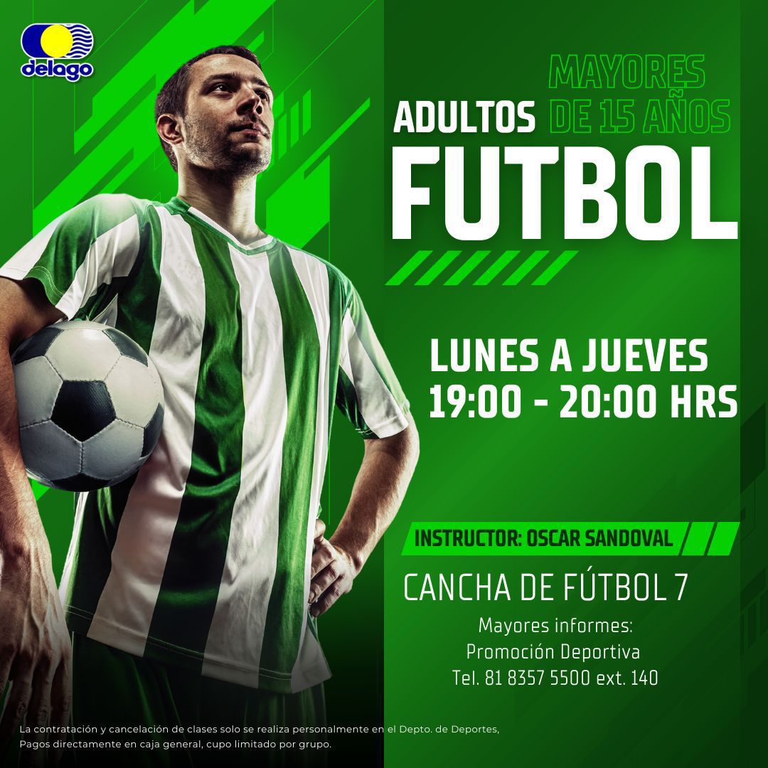 Flyer de Soccer para Adultos